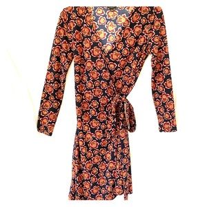 Women’s floral wrap dress